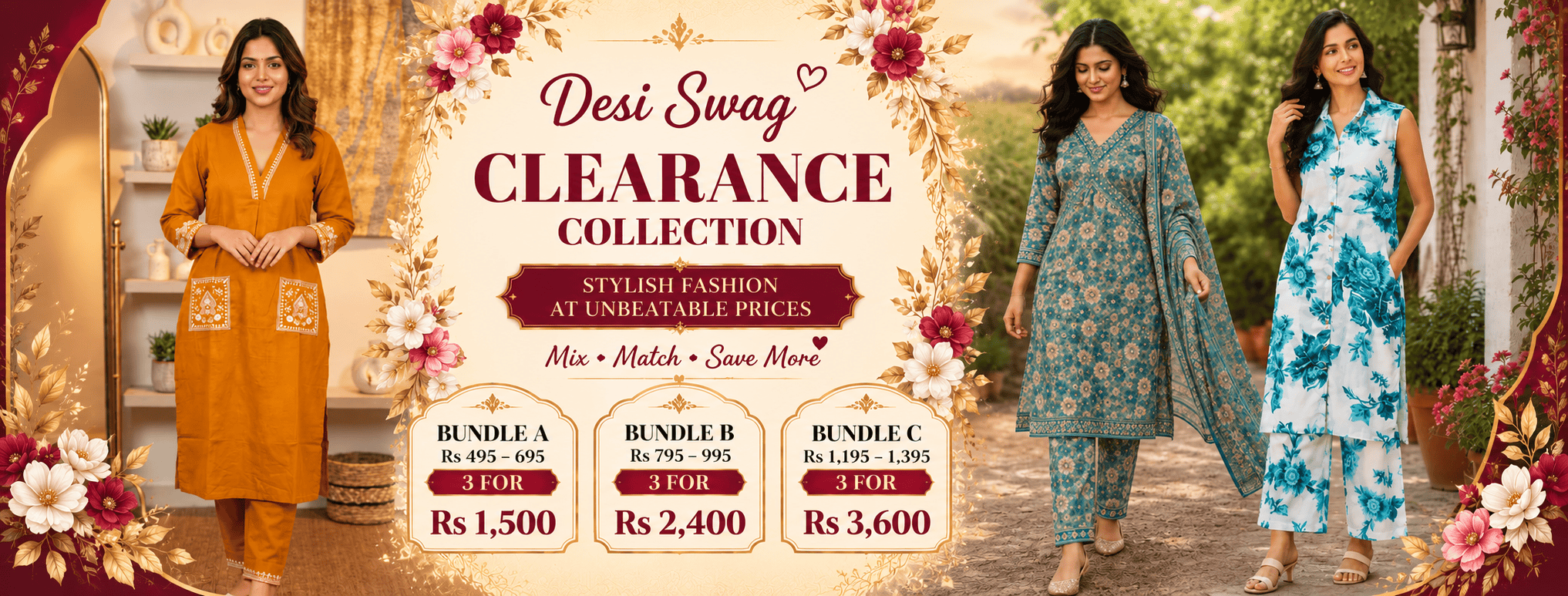 Desi Swag Clearance Collection — bundle deals on eligible clearance items